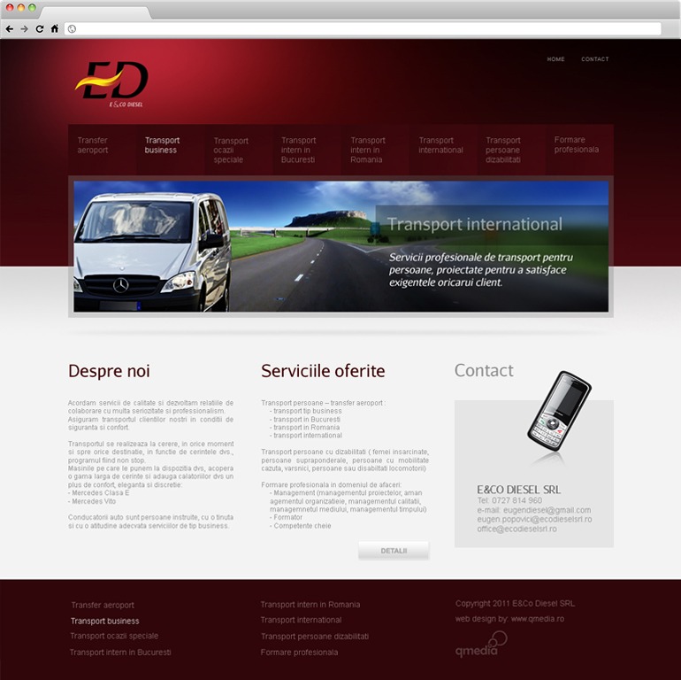 Creare site de prezentare ED-1