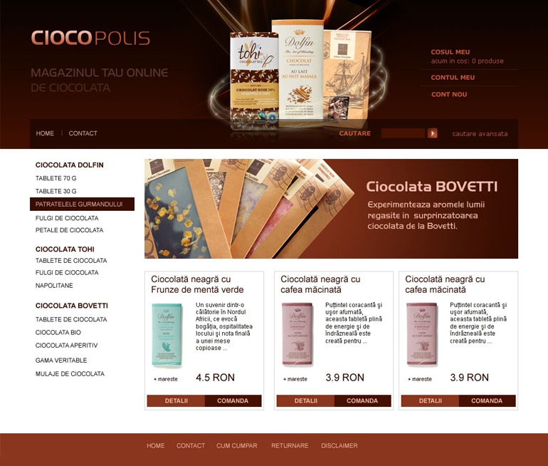 Creare magazin online Ciocopolis.ro-1