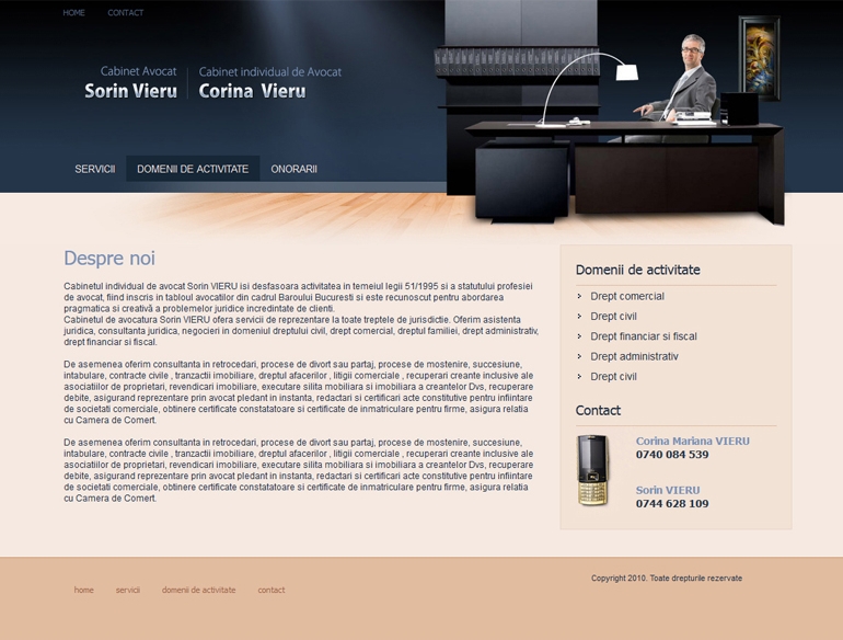 Realizare site de prezentare avocat-1