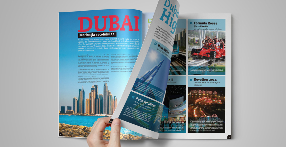 Creatie grafica brosura Dubai