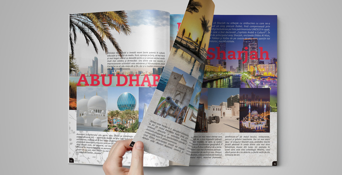 Creatie grafica brosura Dubai