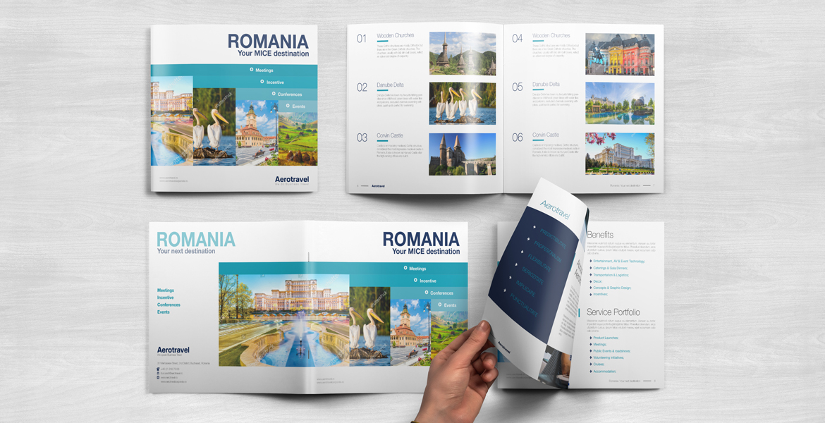 Design brosura prezentare