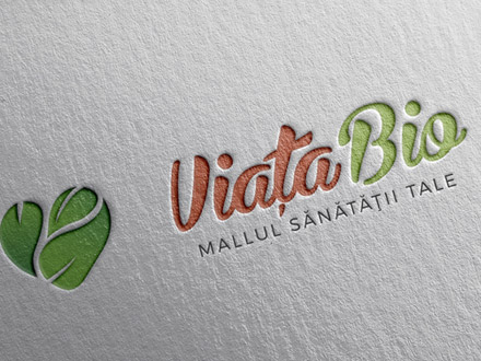 Viata Bio logo design